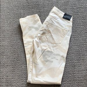 True Religion High Rise Camo moto pant